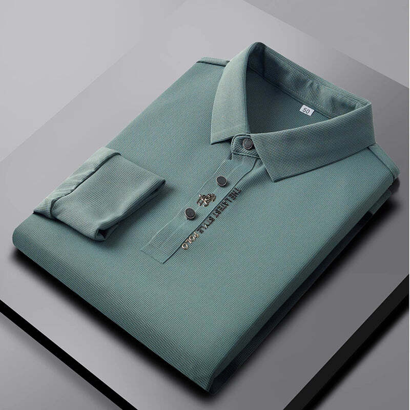 Elegante Knitterfreies-Polohemd