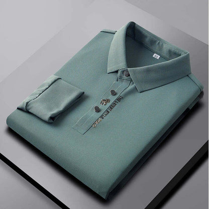 Elegante Knitterfreies-Polohemd