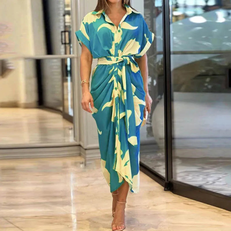 Amala – Luxuriöses Wickel-Maxikleid