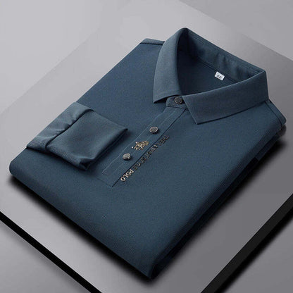 Elegante Knitterfreies-Polohemd