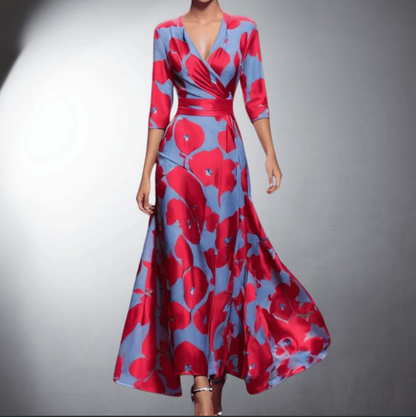 Cordulana™ – klassisches geblümtes Kleid Maxi
