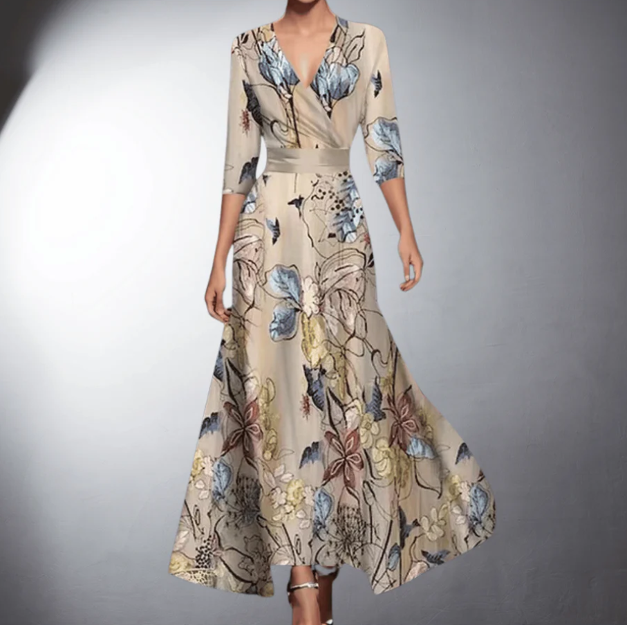 Cordulana™ – klassisches geblümtes Kleid Maxi