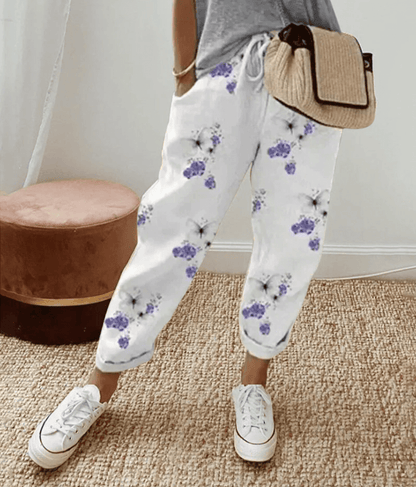 Yulan | Elegante Baumwoll-Leinenhose 1+1 GRATIS