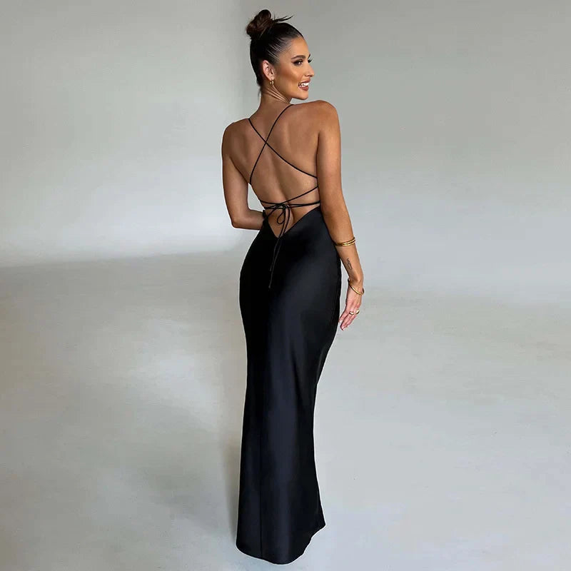 Alina - Maxikleid mit Seitenschlitz