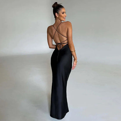 Alina - Maxikleid mit Seitenschlitz