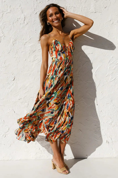 Bihilda | Mehrfarbige Sommerkleid