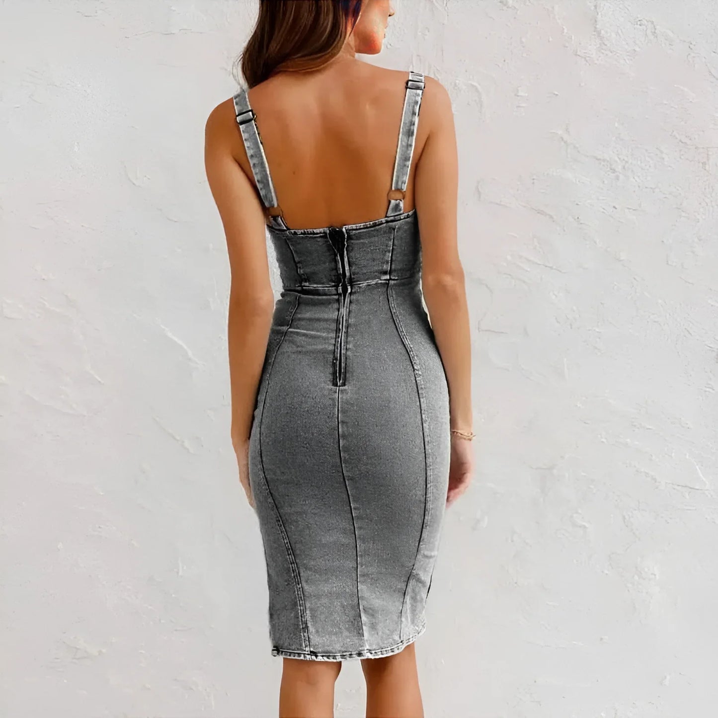 Adrianna | Das Denim-Kleid