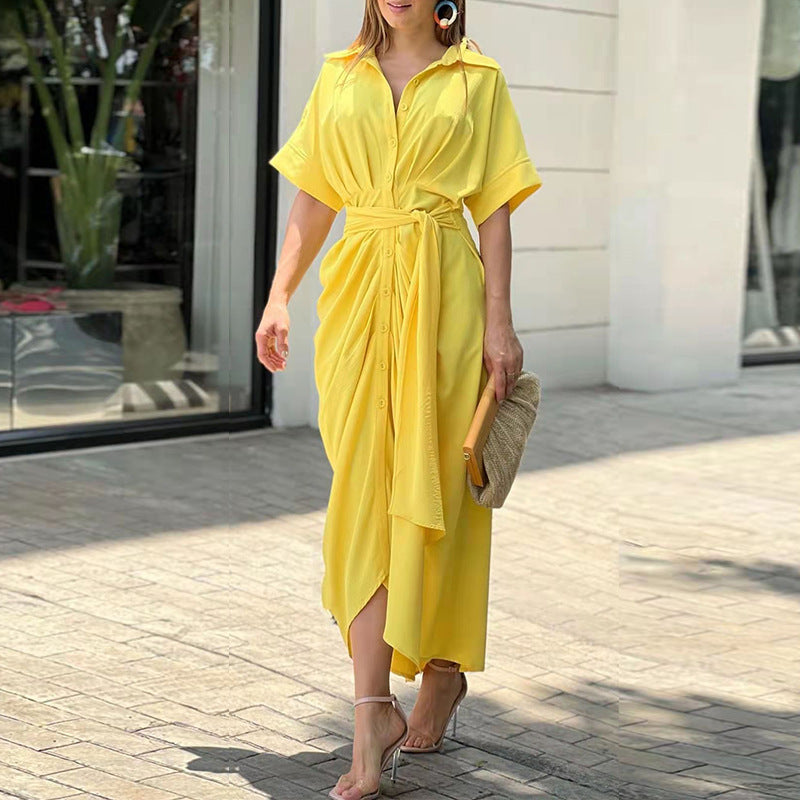Amala – Luxuriöses Wickel-Maxikleid