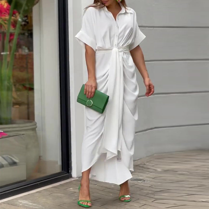 Amala – Luxuriöses Wickel-Maxikleid