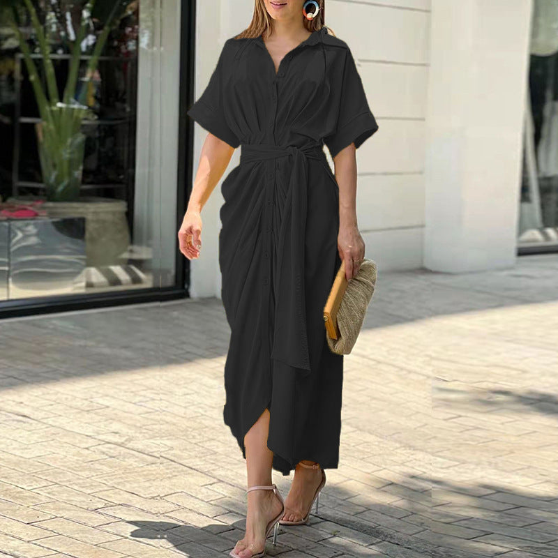 Amala – Luxuriöses Wickel-Maxikleid