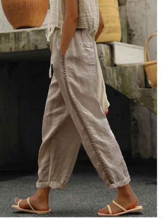 7/8-Hose mit Spitzendetail – Elegant & Bequem