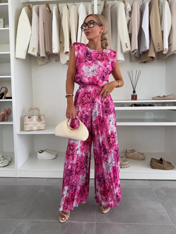 Alina | Set aus Oberteil und Hose – Glänzen Sie jederzeit mit Eleganz