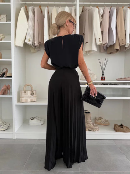Alina | Set aus Oberteil und Hose – Glänzen Sie jederzeit mit Eleganz