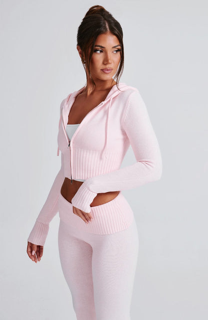 Portia Strick-Kapuzensweater & Hose