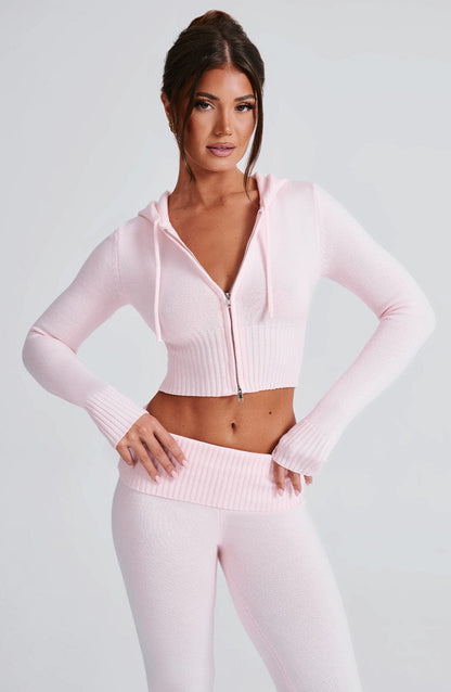 Portia Strick-Kapuzensweater & Hose