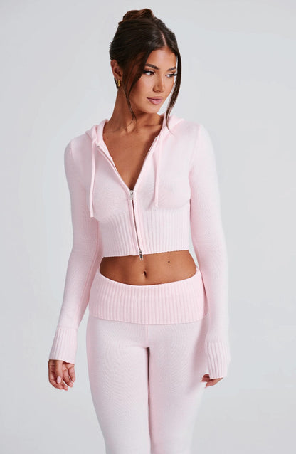 Portia Strick-Kapuzensweater & Hose