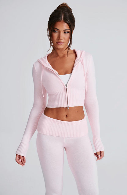 Portia Strick-Kapuzensweater & Hose