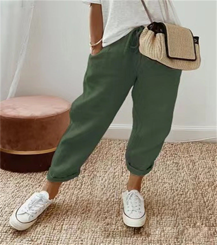 Yulan | Elegante Baumwoll-Leinenhose 1+1 GRATIS