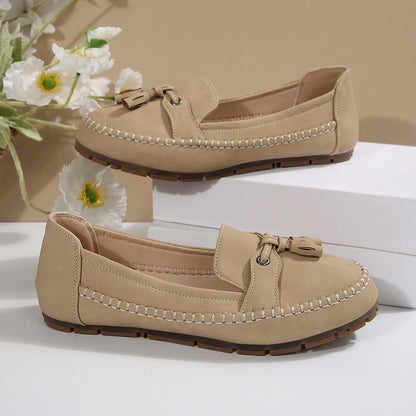Bella – Vintage Loafers mit Schleife