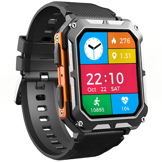 Unzerstörbare multifunktionale Smartwatch für iPhone und Android – Fortschrittliche Technologie