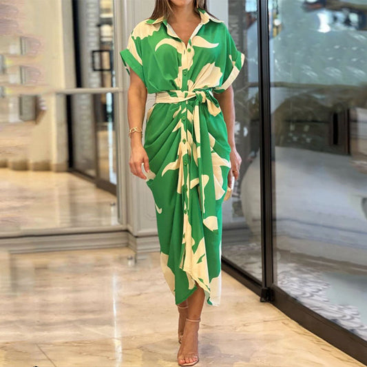 Amala – Luxuriöses Wickel-Maxikleid